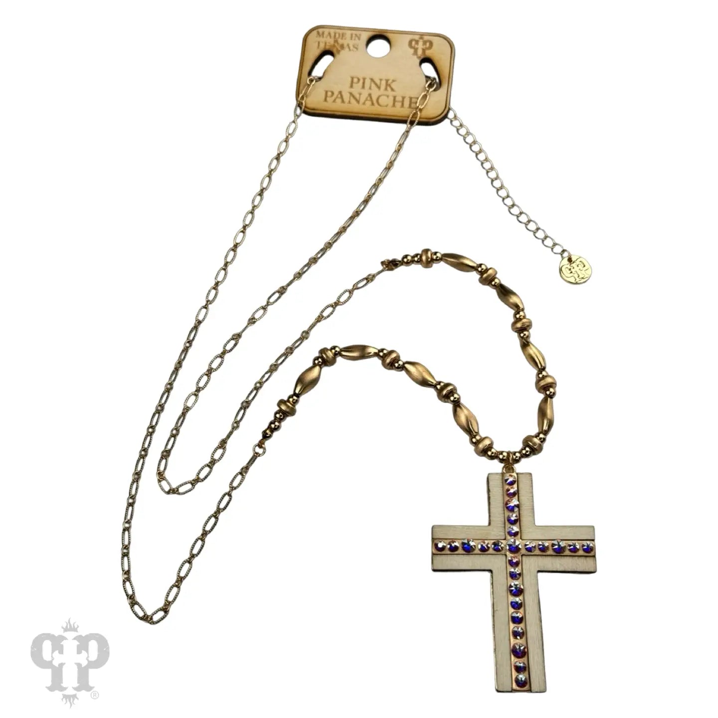 Crystal Cross Necklace - Ballyhoo Boutique and Gift