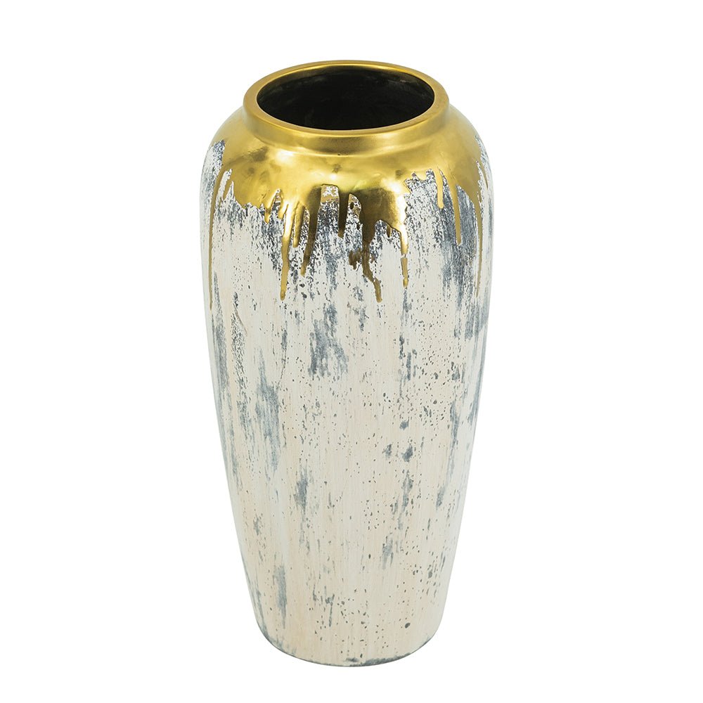 Curved Ceramic Vase - Ballyhoo Boutique and Gift
