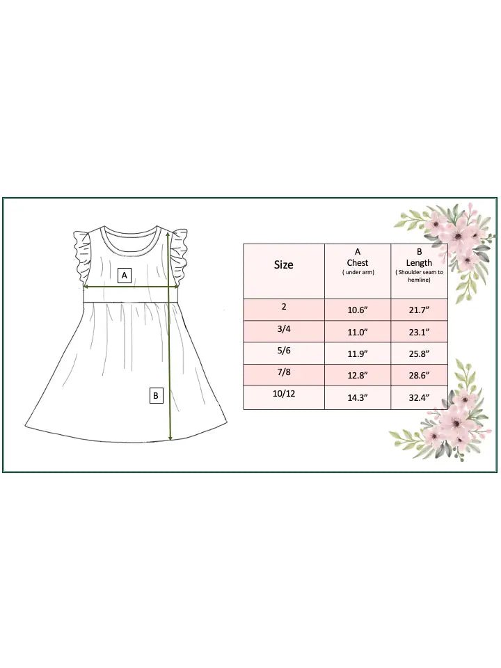 Dainty Floral Flutter Dress - Ballyhoo Boutique and Gift