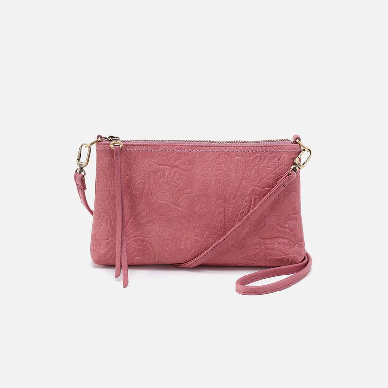 Darcy Crossbody Mauve Tooled - Ballyhoo Boutique and Gift
