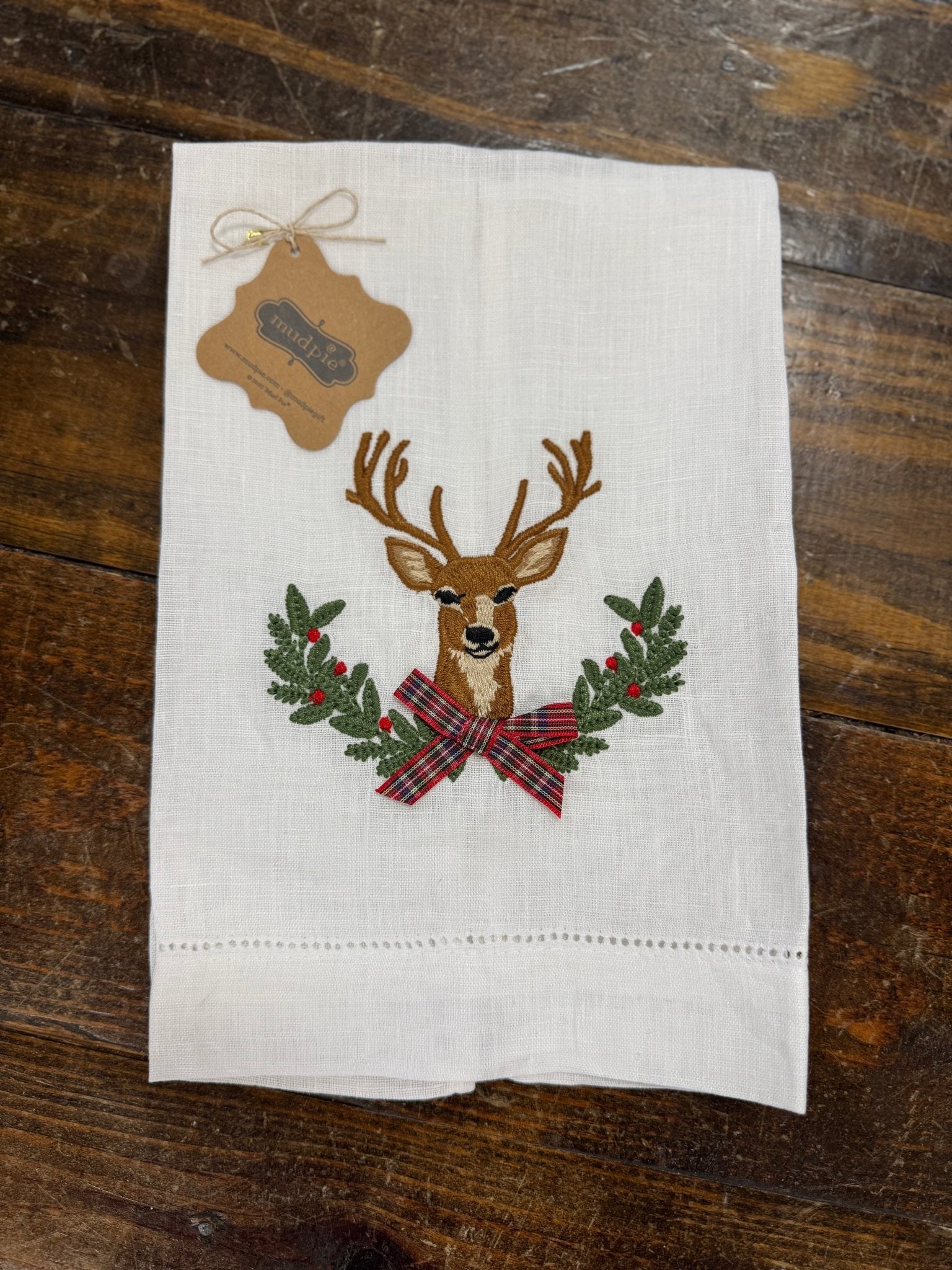 Deer Embroidered Towel - Ballyhoo Boutique and Gift