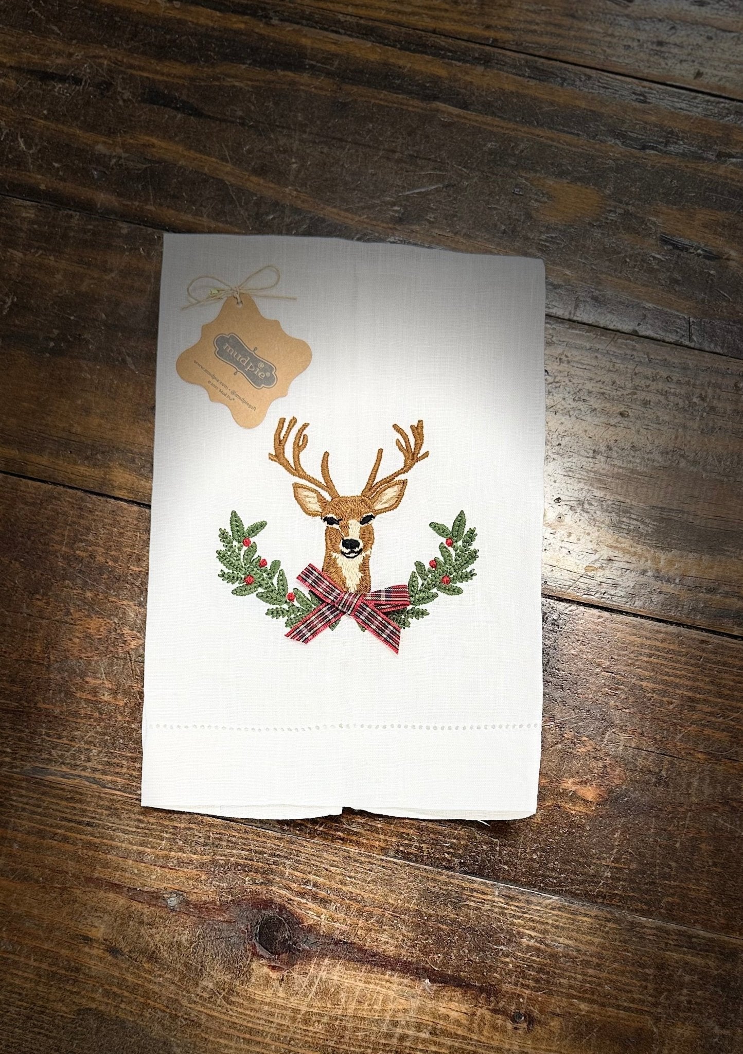 Deer Embroidered Towel - Ballyhoo Boutique and Gift