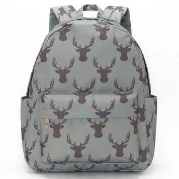 Deer Printed Backpack - Ballyhoo Boutique and Gift