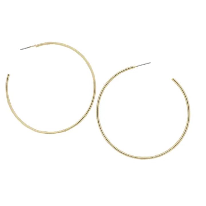 Delicate Large Hoop Earring - Ballyhoo Boutique and Gift