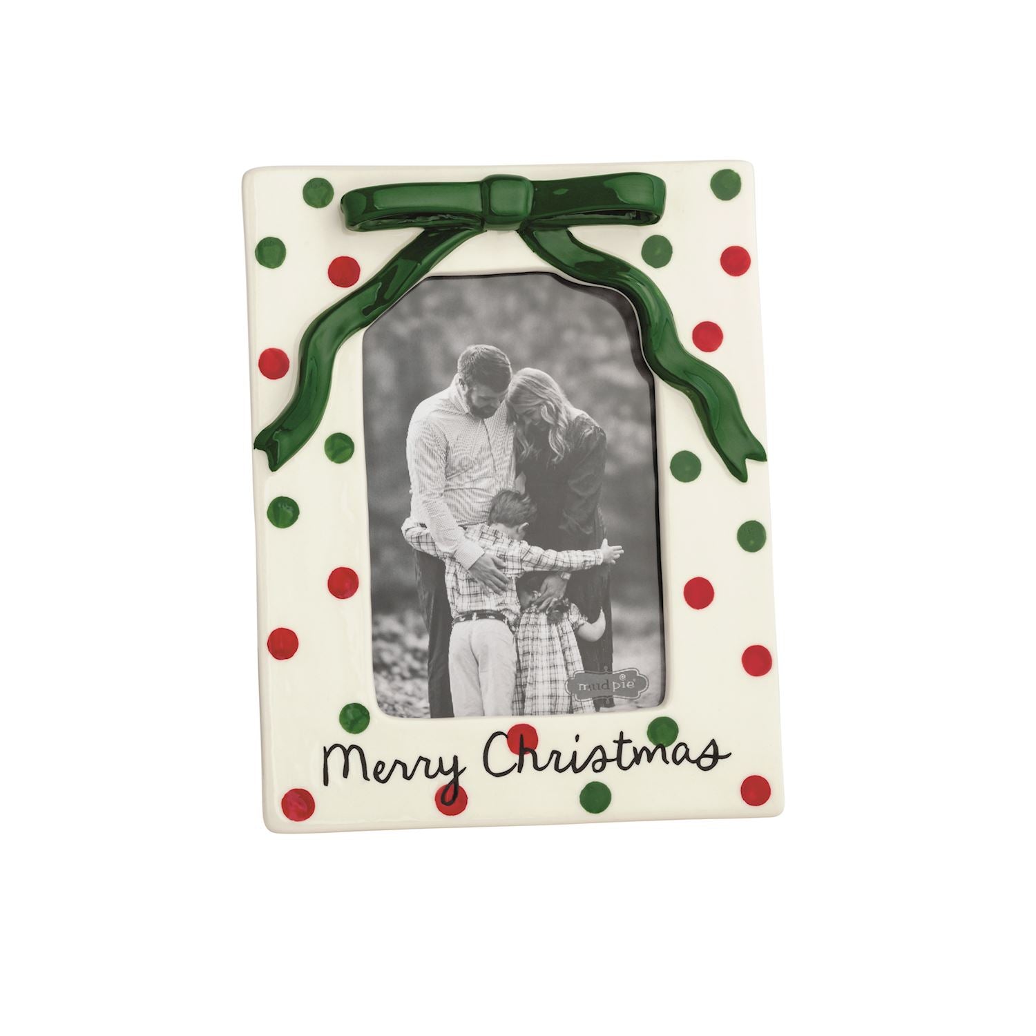 Dot 4x6 Ceramic Bow Frame - Ballyhoo Boutique and Gift