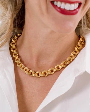 Double Link Mora Chain Necklace - Ballyhoo Boutique and Gift