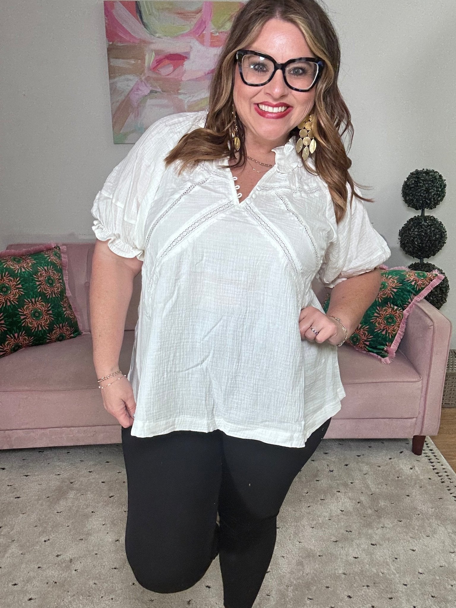 Down by the Seashore Top - Ballyhoo Boutique and Gift