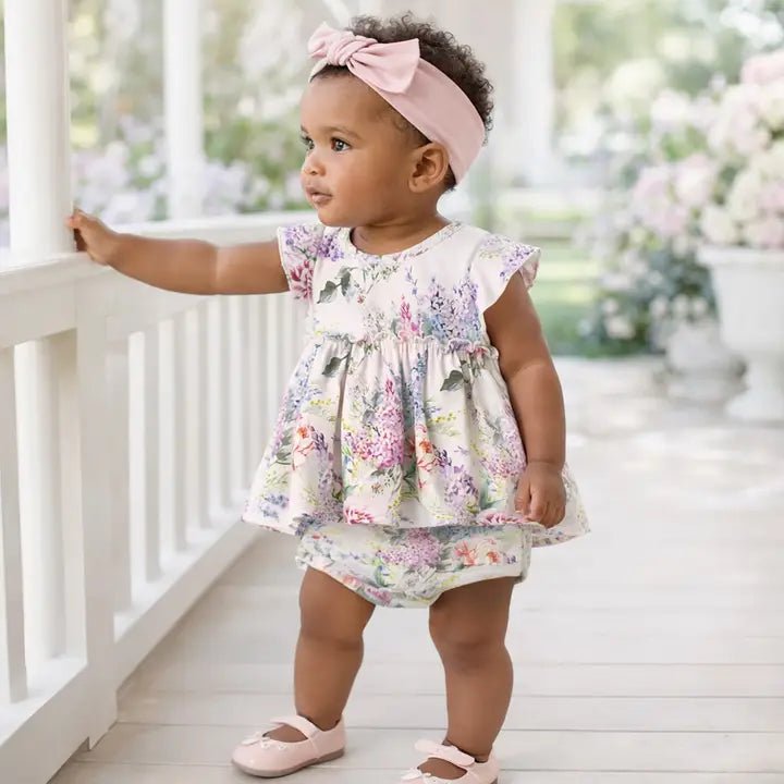 Dream Blossom Skirted Bodysuit - Ballyhoo Boutique and Gift