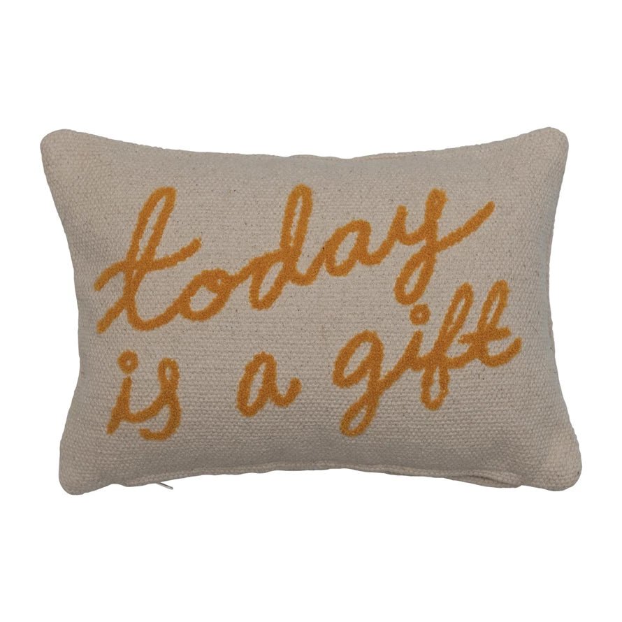 Embroidered Lumbar Pillow - Ballyhoo Boutique and Gift