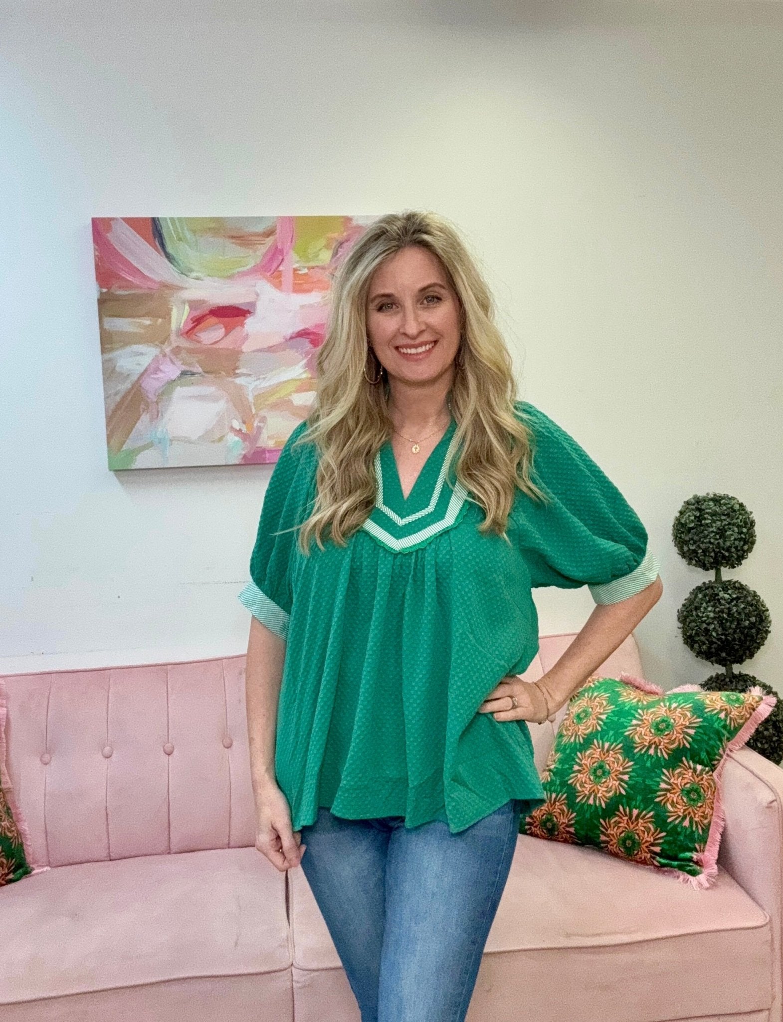 Emerald Waters Top - Ballyhoo Boutique and Gift