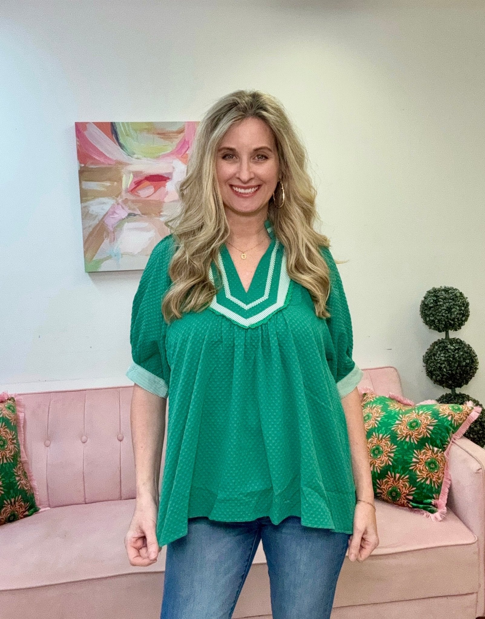 Emerald Waters Top - Ballyhoo Boutique and Gift