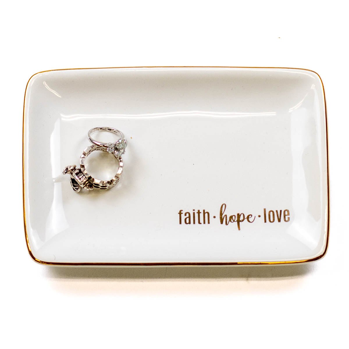 Faith Hope Love Trinket - Ballyhoo Boutique and Gift