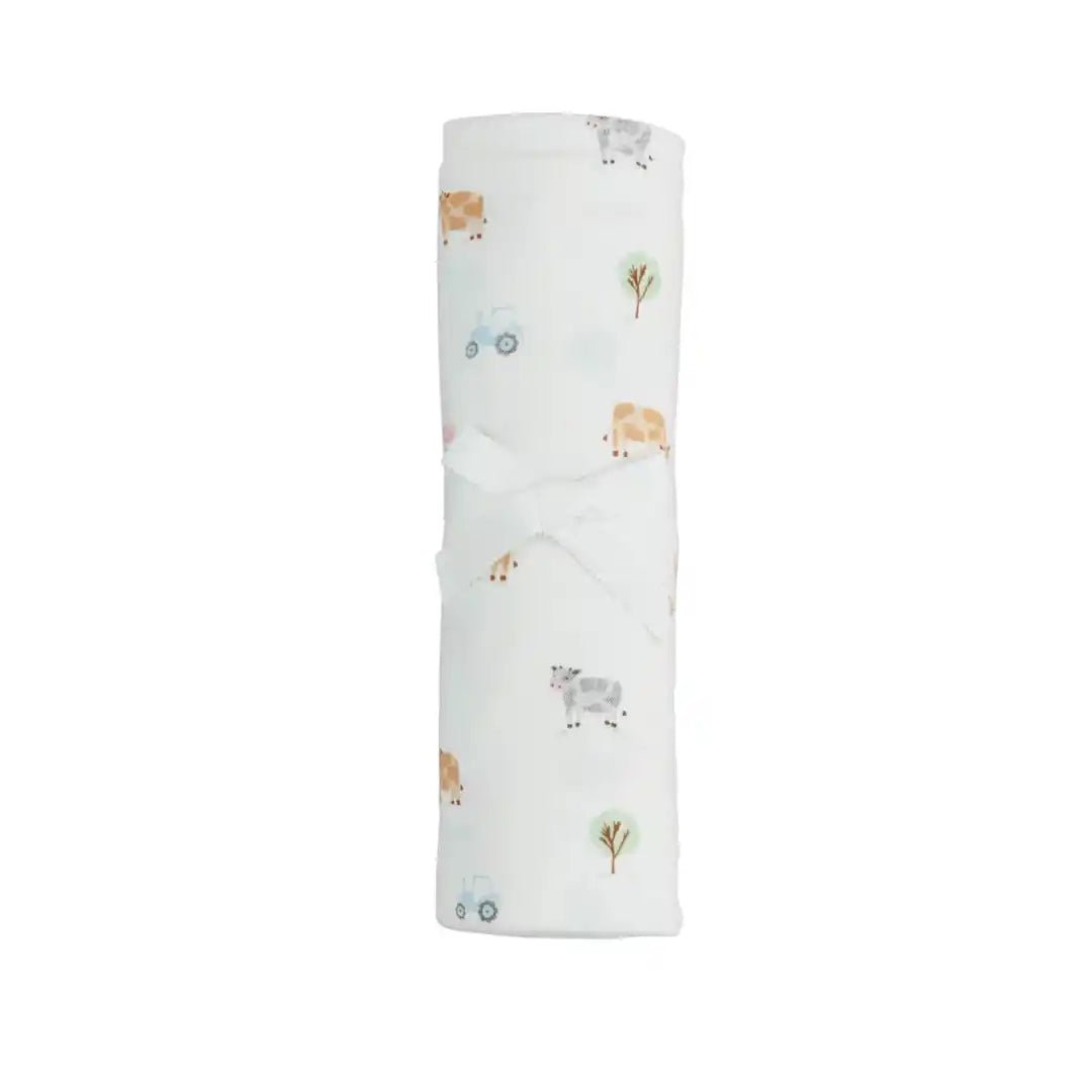 Farm Print Swaddle - Ballyhoo Boutique and Gift