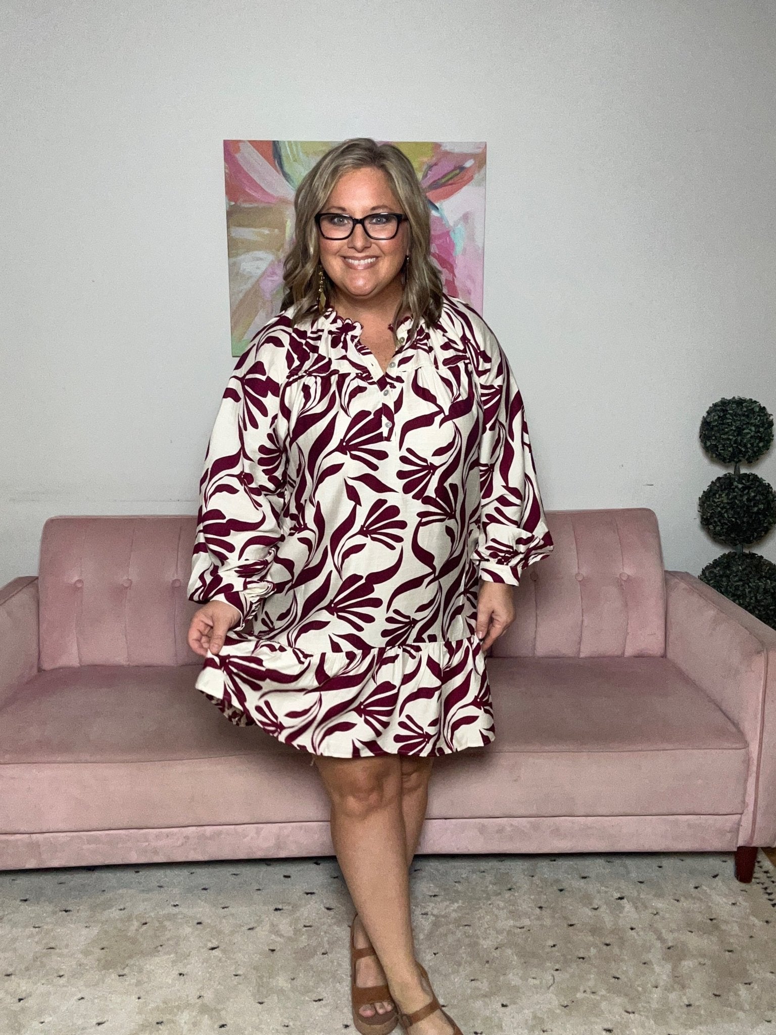 Fashionable Flirty Dress - Ballyhoo Boutique and Gift