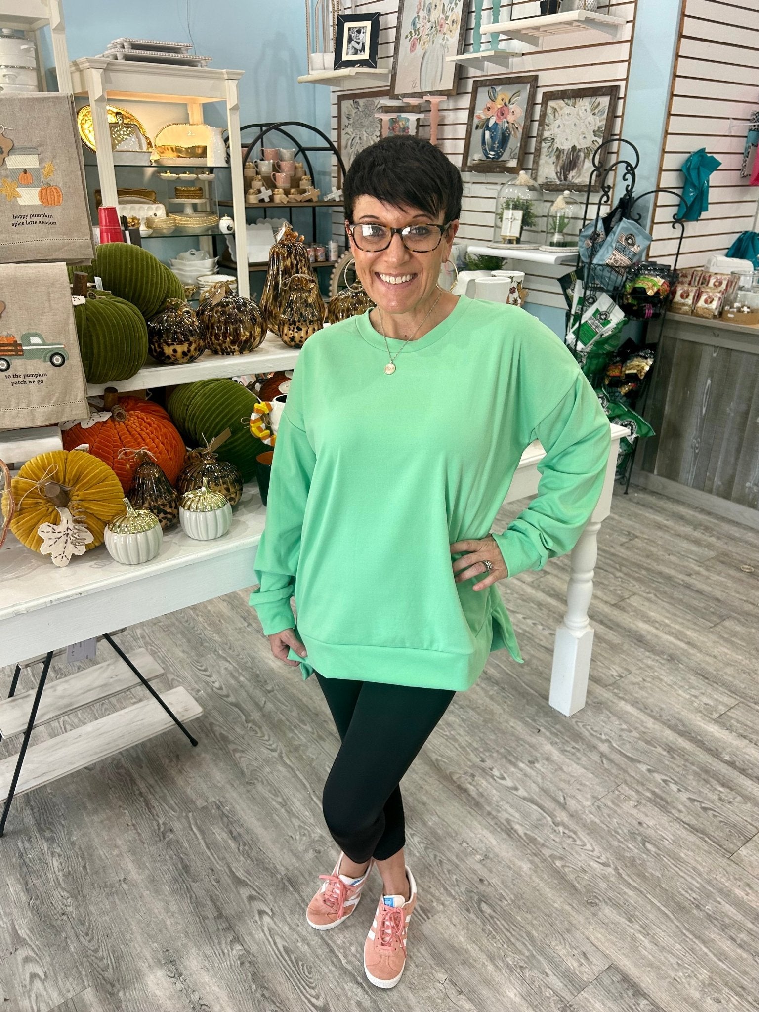 Fleece Crewneck Sweater - Ballyhoo Boutique and Gift