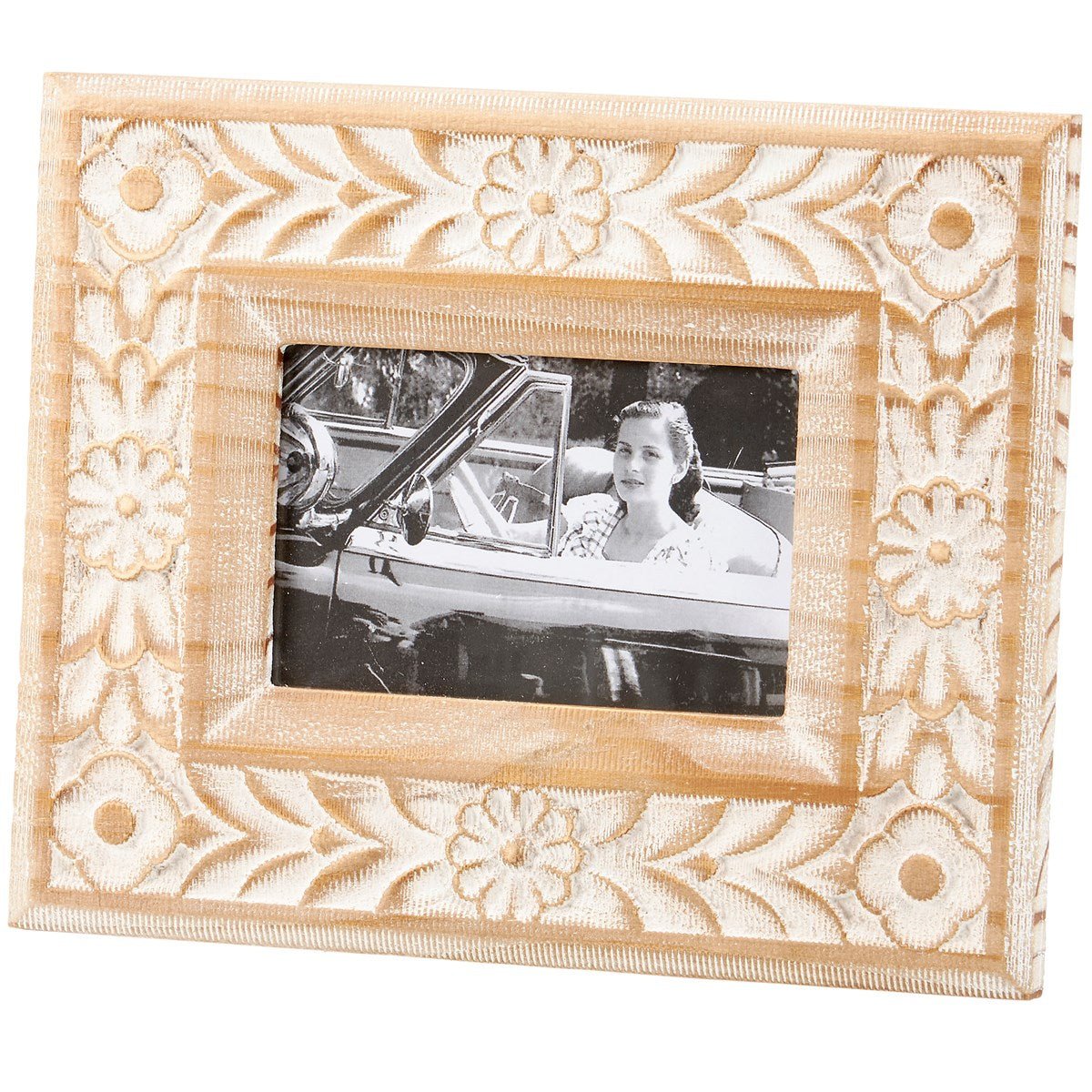 Floral Rosette 4x6 Frame - Ballyhoo Boutique and Gift