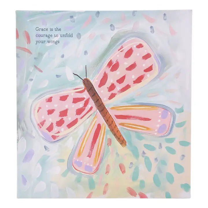 Fly Away Butterfly Canvas - Ballyhoo Boutique and Gift