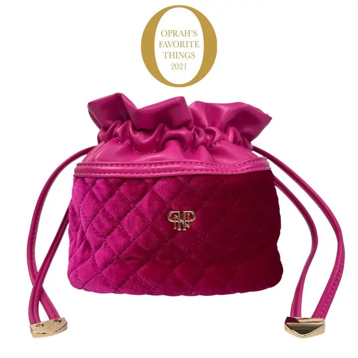 Fuchsia Velvet Jewelry Case - Ballyhoo Boutique and Gift