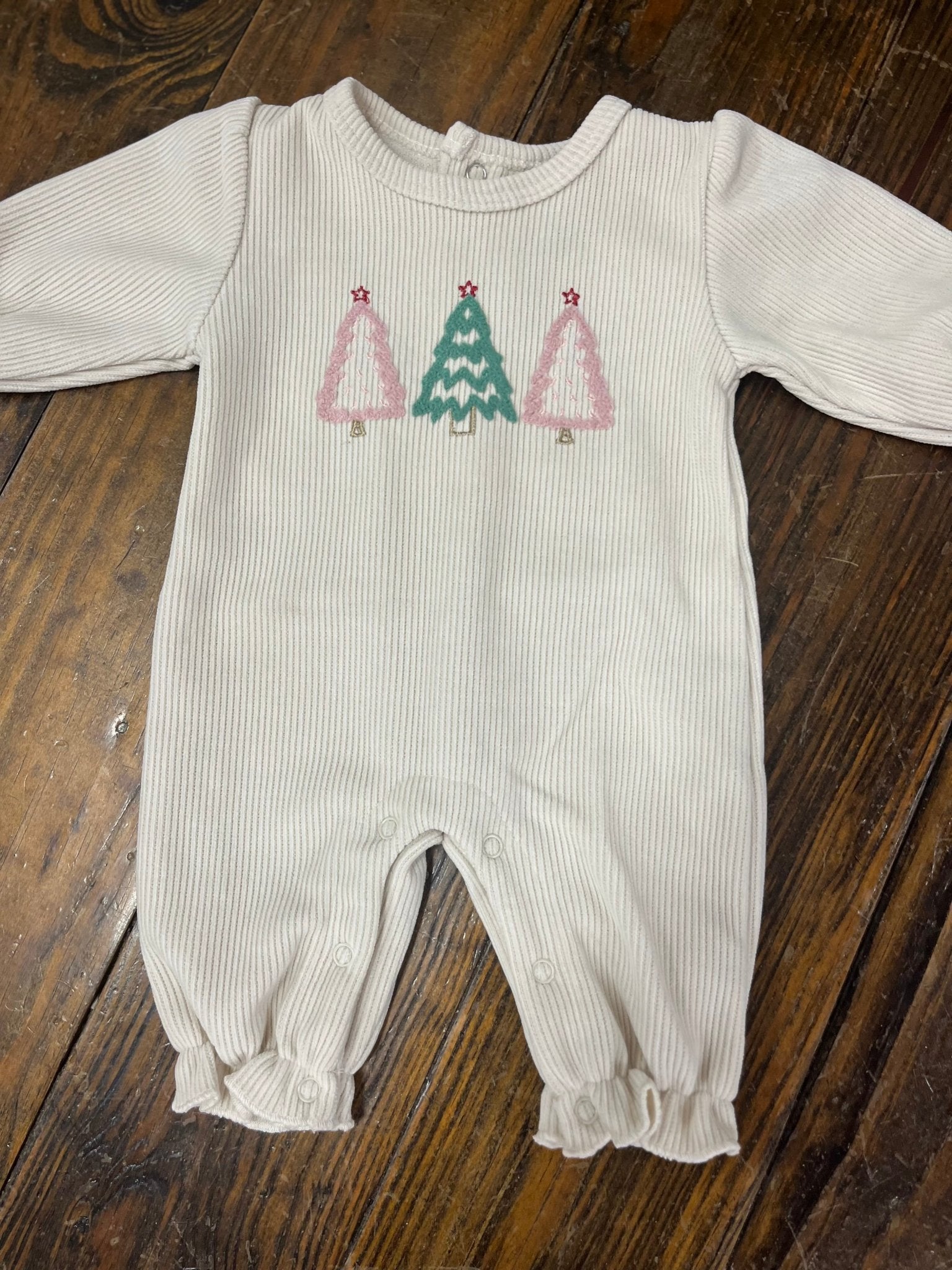 Girl's Christmas Tree Romper - Ballyhoo Boutique and Gift