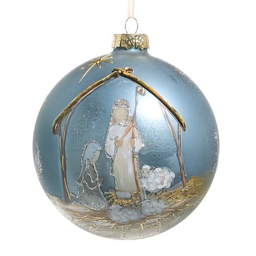 Glass Nativity Ornament - Ballyhoo Boutique and Gift