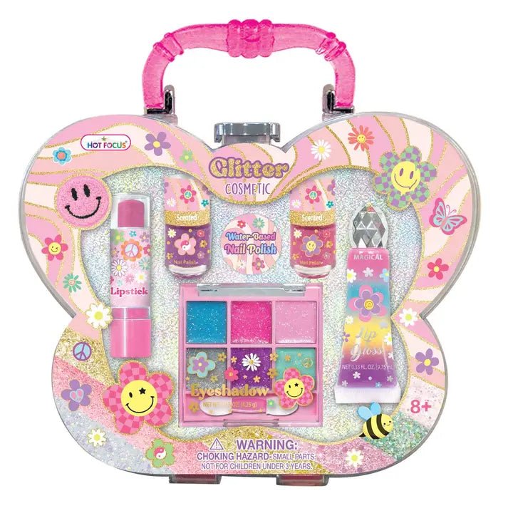 Glitter Cosmetic, Groovy Flower - Ballyhoo Boutique and Gift