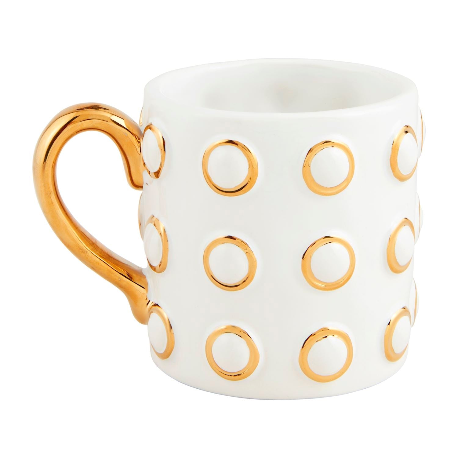 Gold Ceramic Mugs - Ballyhoo Boutique and Gift