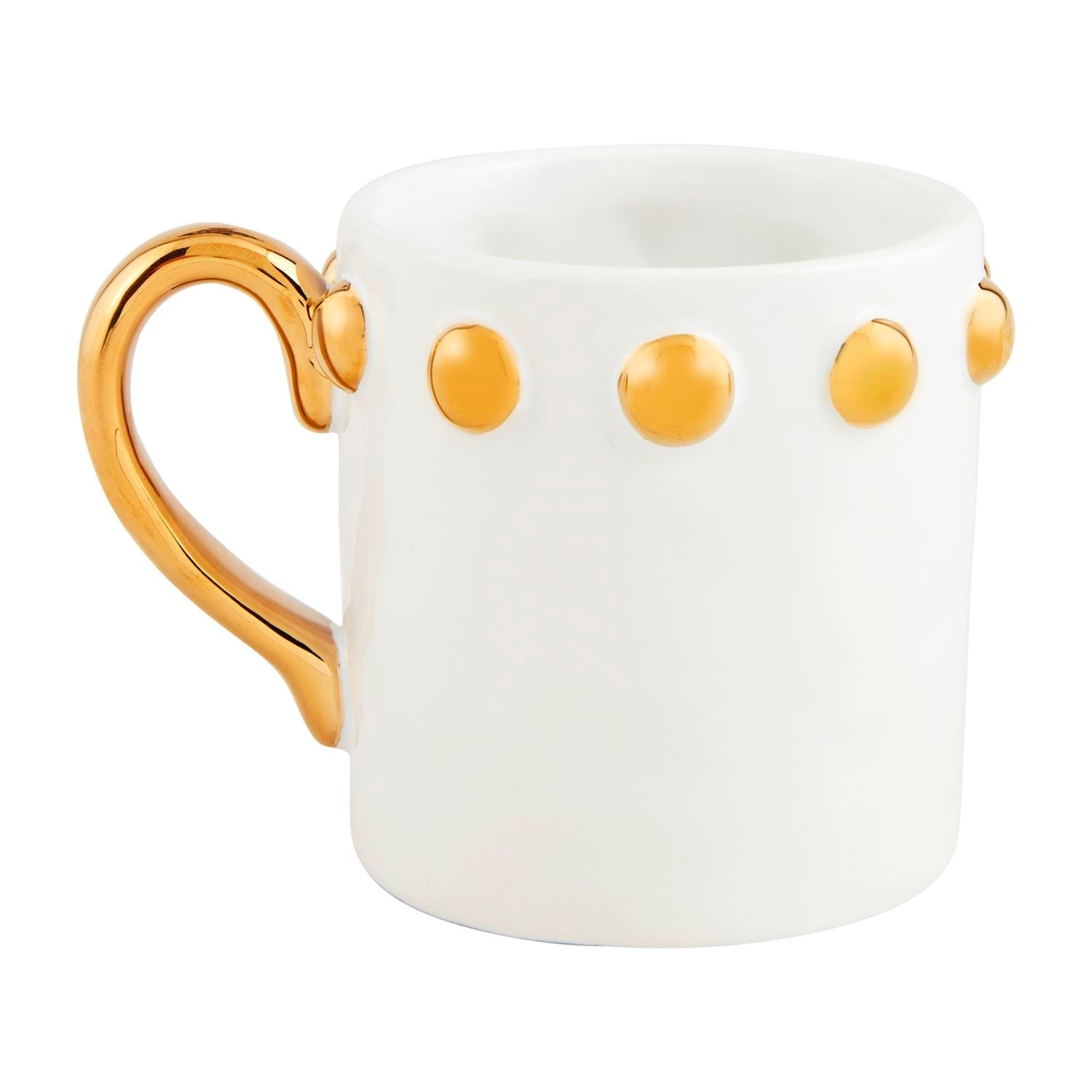 Gold Ceramic Mugs - Ballyhoo Boutique and Gift
