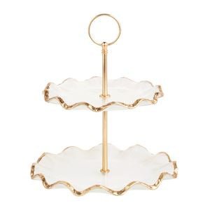 Gold Edge Tiered Server - Ballyhoo Boutique and Gift
