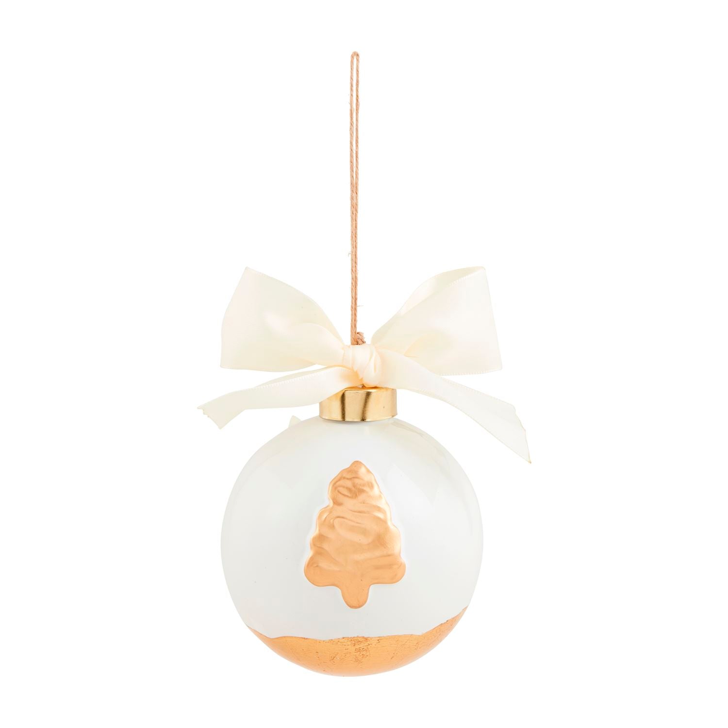 Gold Hand Painted Ornament - Ballyhoo Boutique and Gift