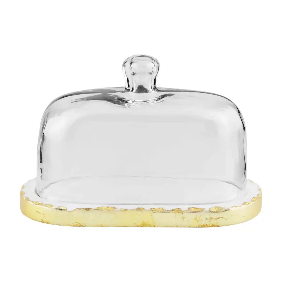 Gold Marble Butter Dish - Ballyhoo Boutique and Gift