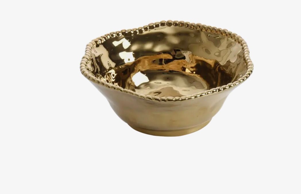 Gold Salad Bowl - Ballyhoo Boutique and Gift