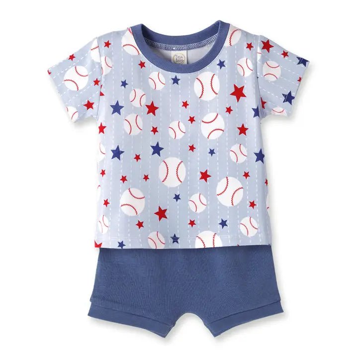 Grand Slam Baseball Short Set - Ballyhoo Boutique and Gift
