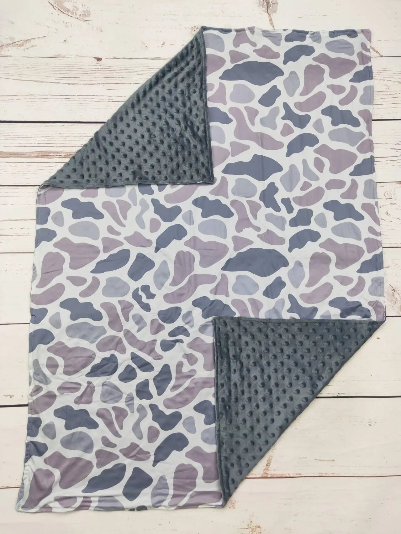 Gray Camo Boy Blanket - Ballyhoo Boutique and Gift