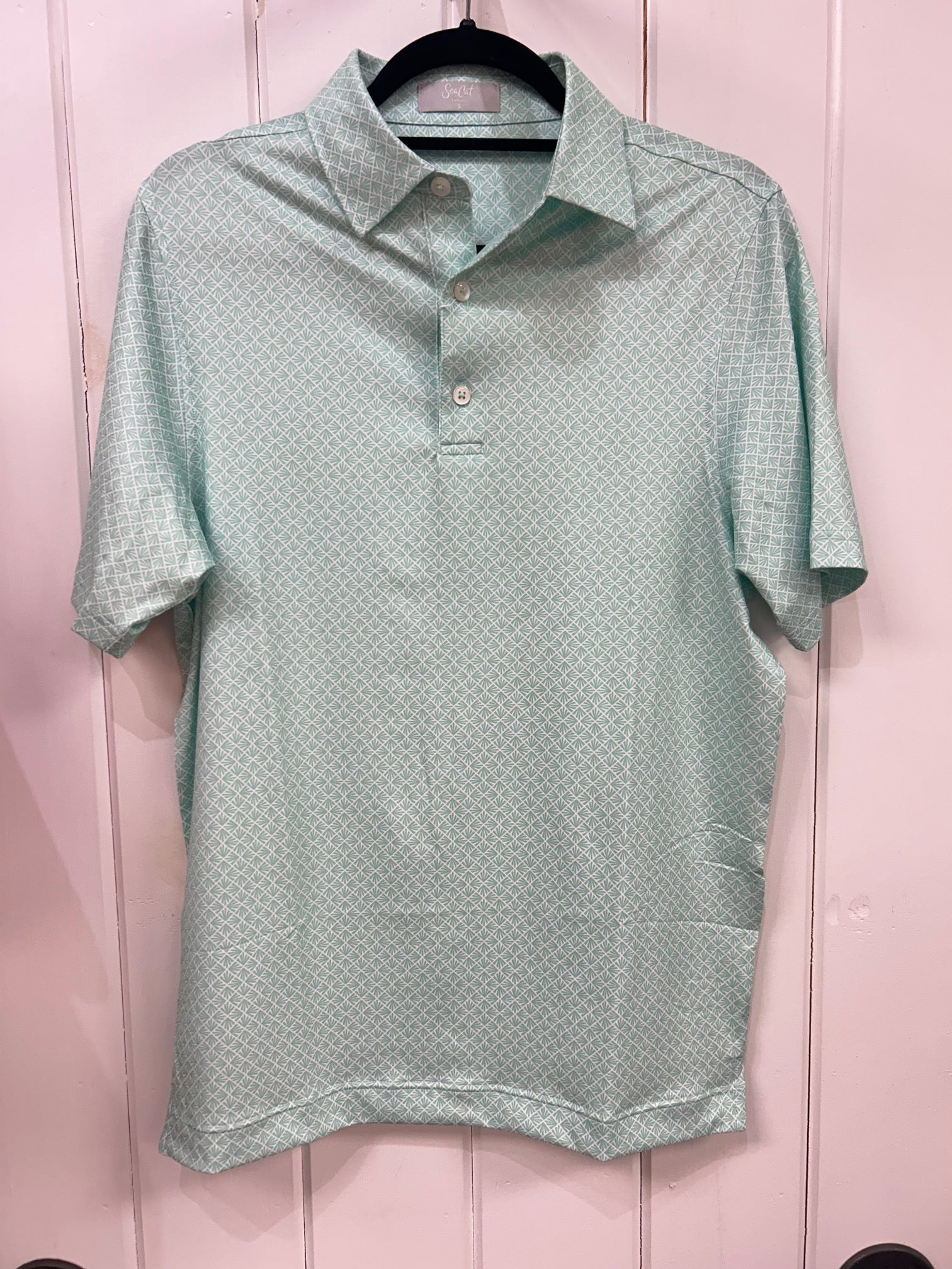 Green Palms Men's Polo - Ballyhoo Boutique and Gift