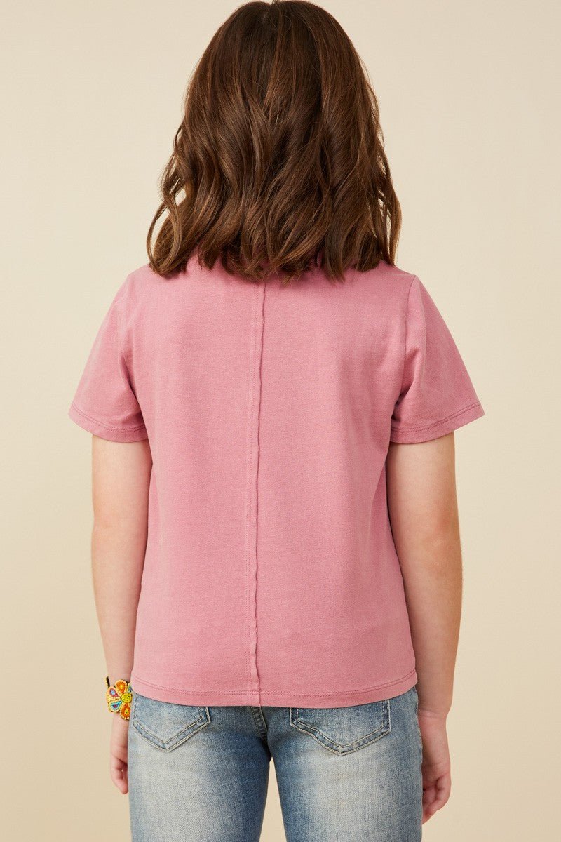 Hayden Girls Mauve Top - Ballyhoo Boutique and Gift