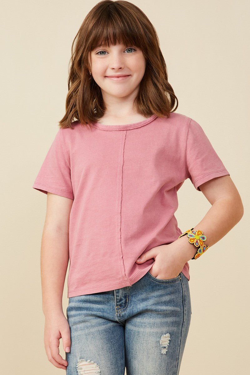 Hayden Girls Mauve Top - Ballyhoo Boutique and Gift