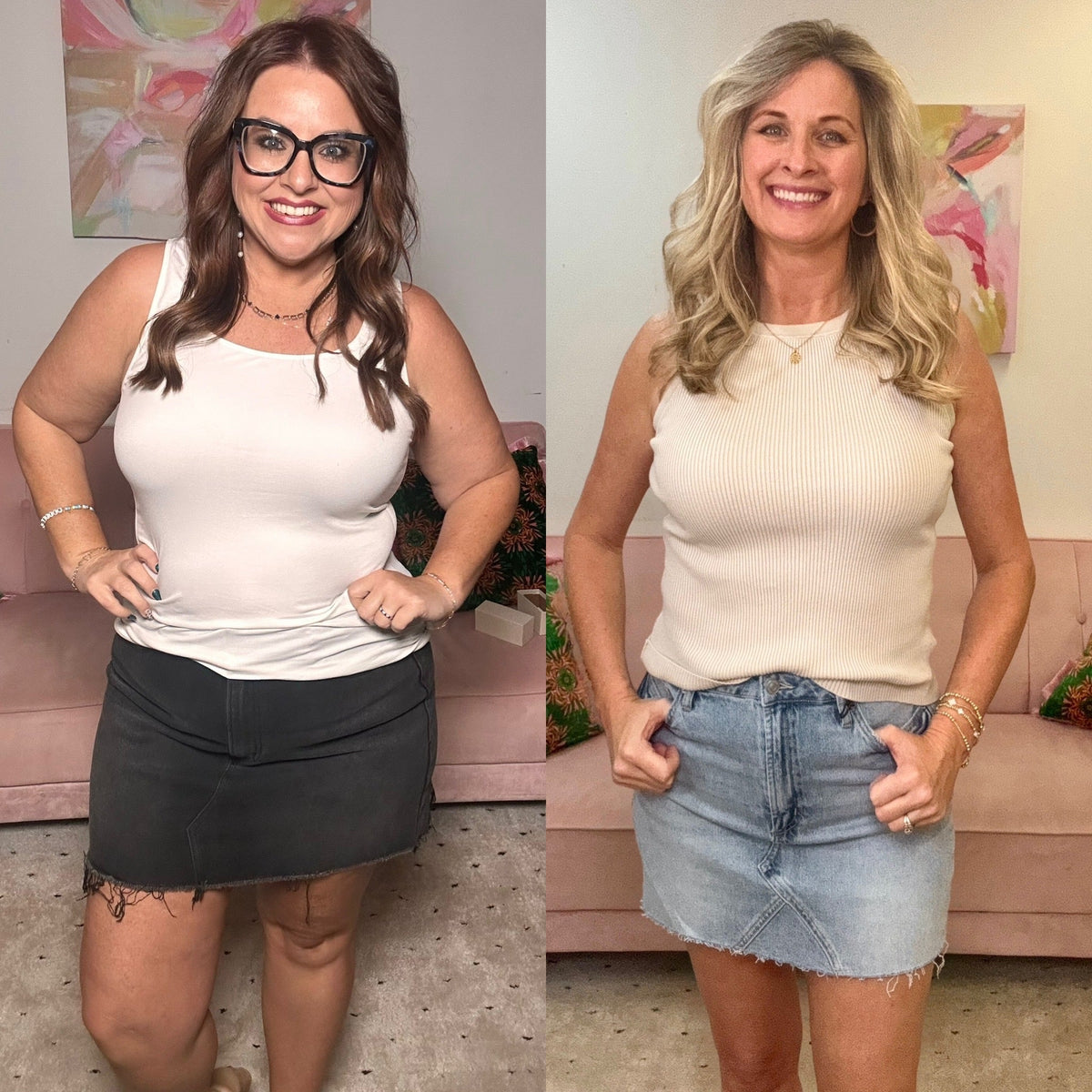 High Rise Raw Hem Mini Skirt - Ballyhoo Boutique and Gift