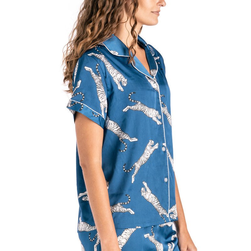 HM Beauty Sleep Satin PJ Top - Ballyhoo Boutique and Gift