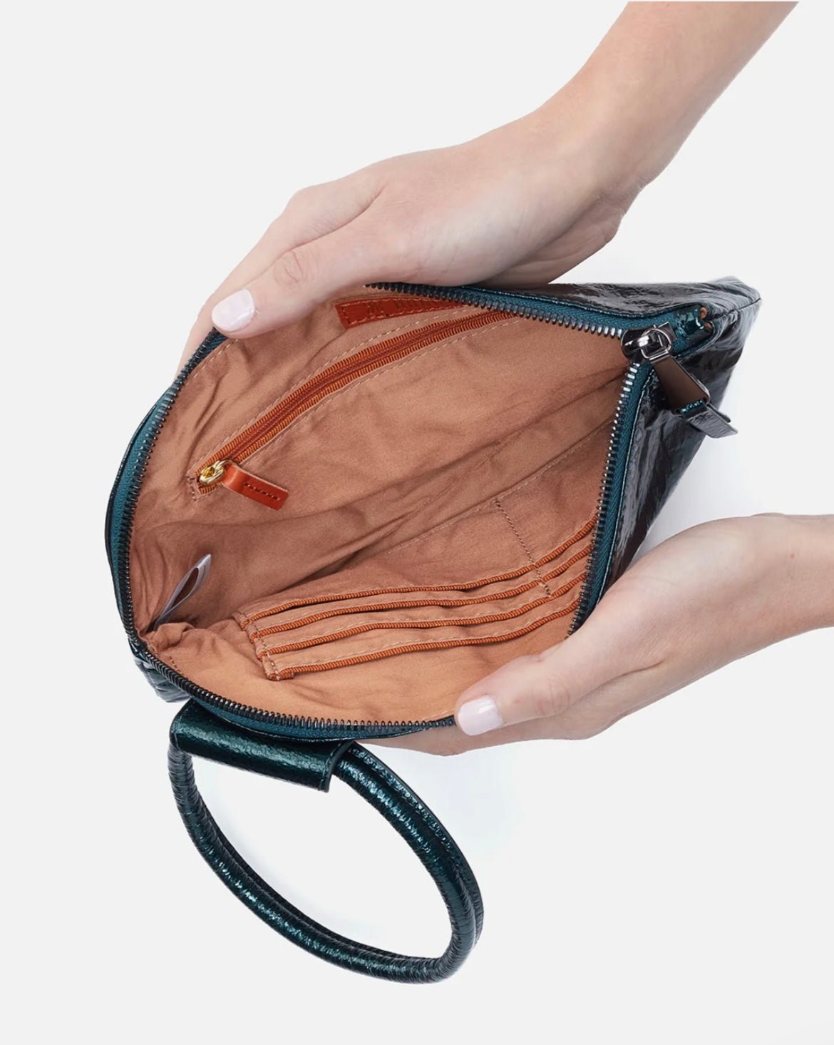 Hobo Sable Spruce Patent - Ballyhoo Boutique and Gift