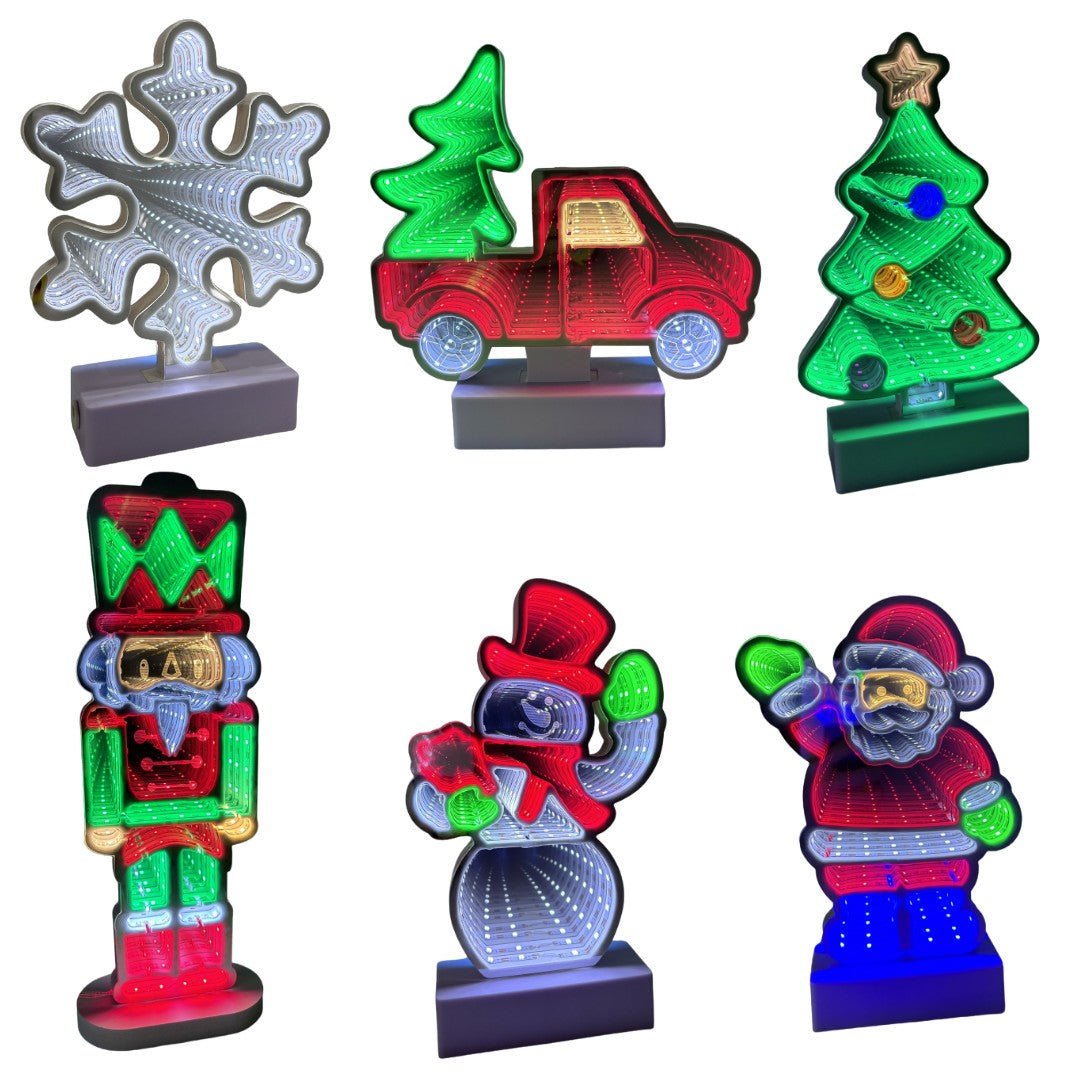 Holiday Mini Infinity Mirror - Ballyhoo Boutique and Gift