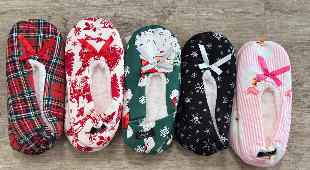 Holiday Slippers - Ballyhoo Boutique and Gift