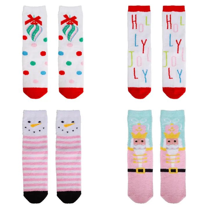 Holly Jolly Therapeutic Spa Socks - Ballyhoo Boutique and Gift