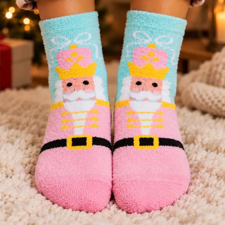 Holly Jolly Therapeutic Spa Socks - Ballyhoo Boutique and Gift