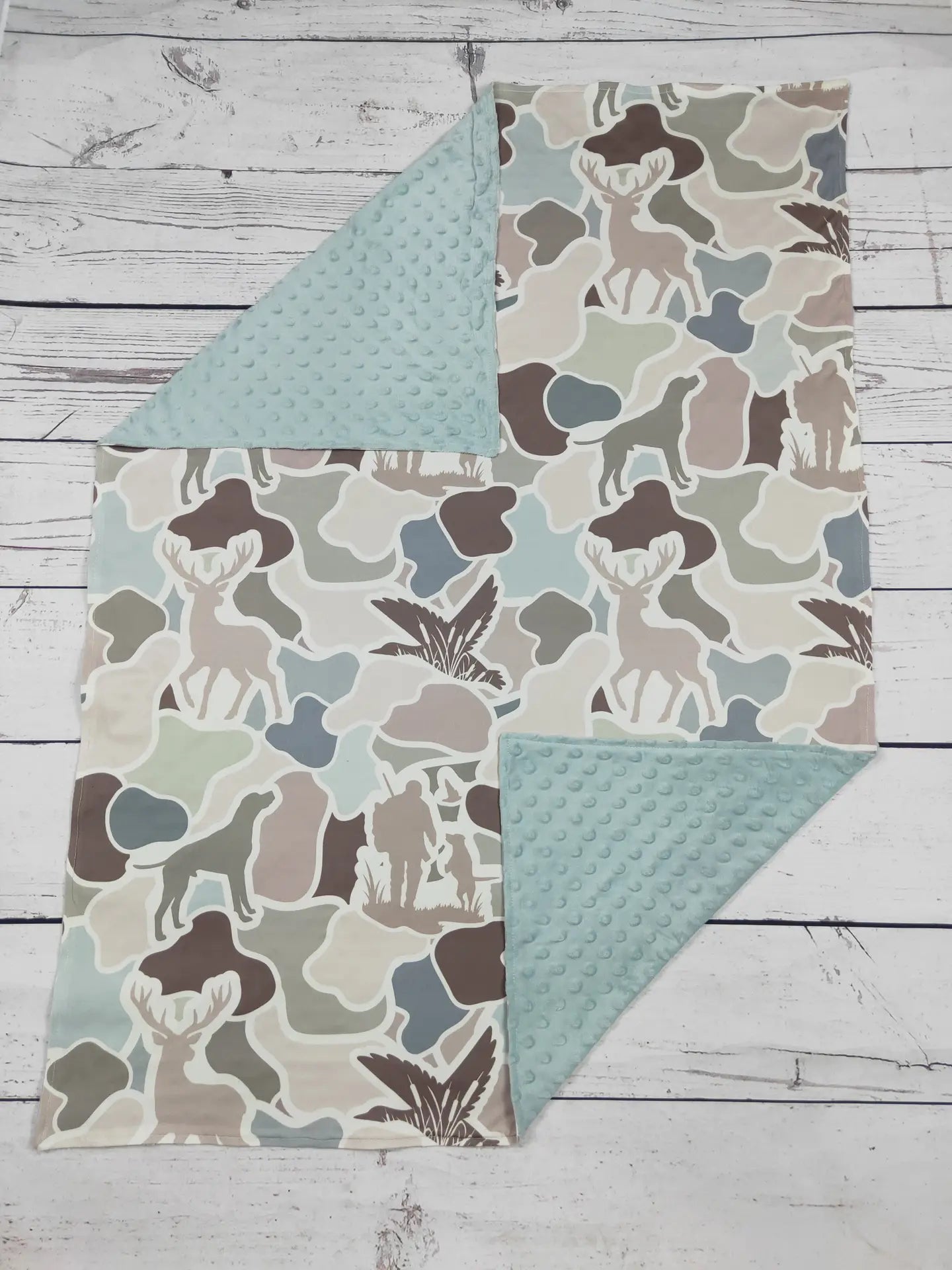 Hunting Camo Boy Blanket - Ballyhoo Boutique and Gift