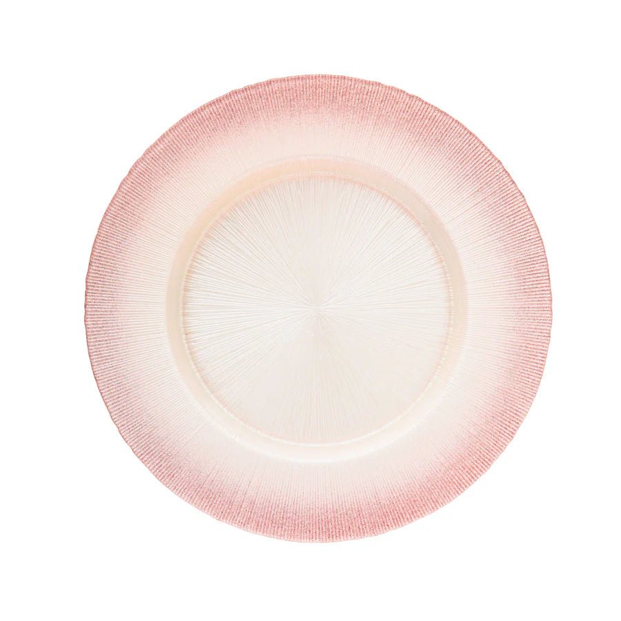 Ilaria Charger Peach Plate - Ballyhoo Boutique and Gift