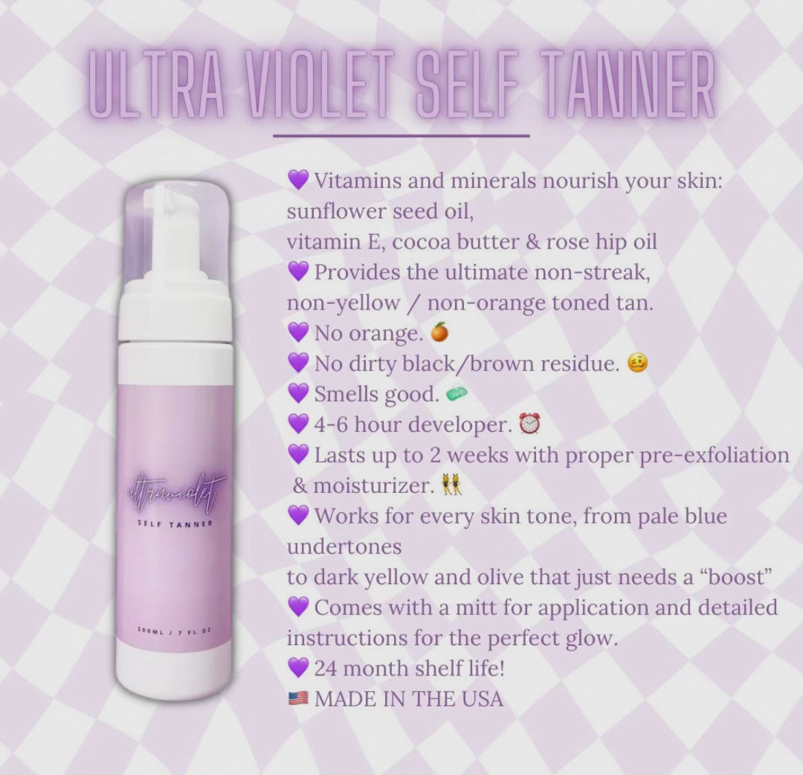 Travel Size Ultra Violet Tanner