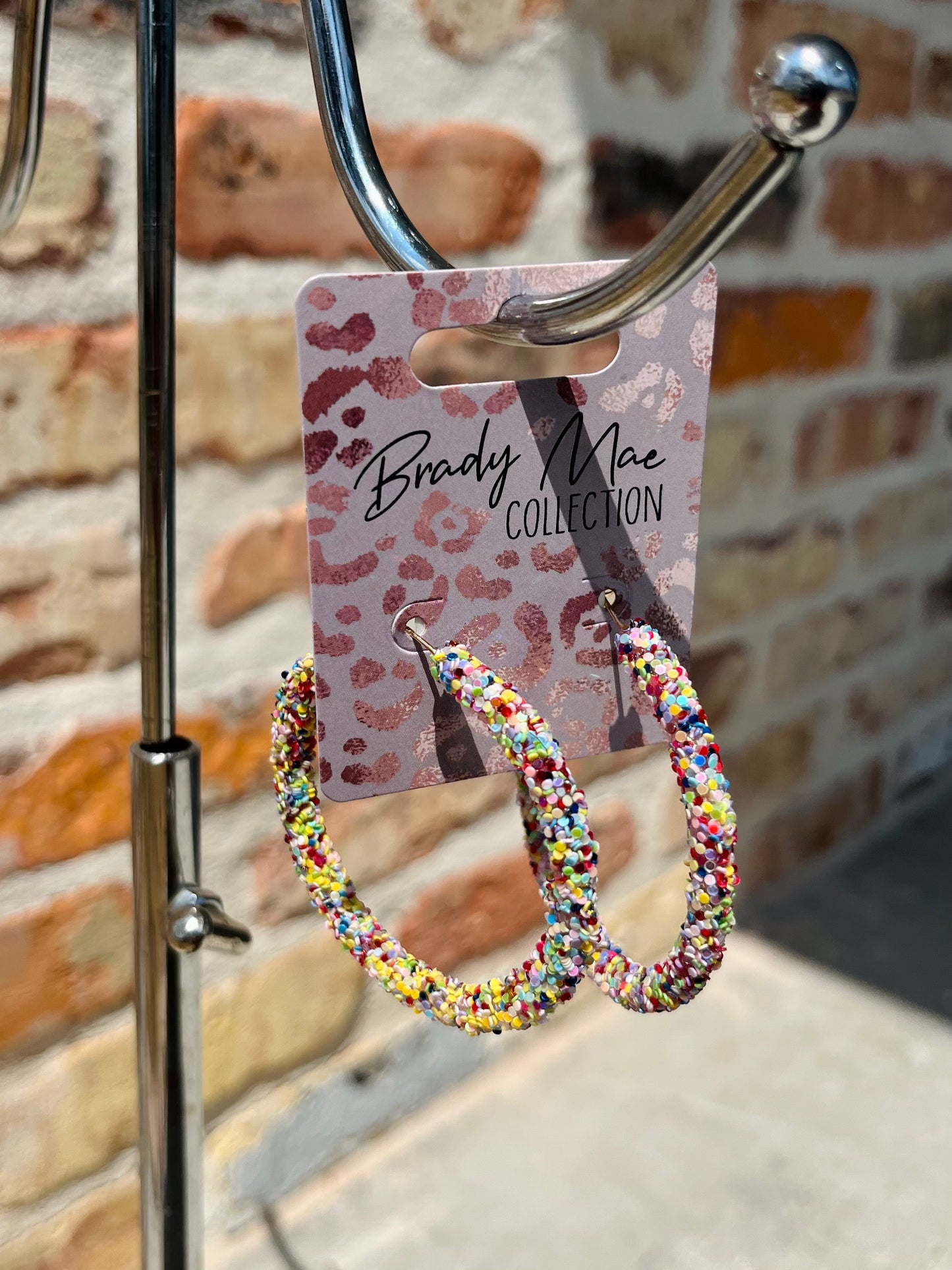 Glittery Hoops
