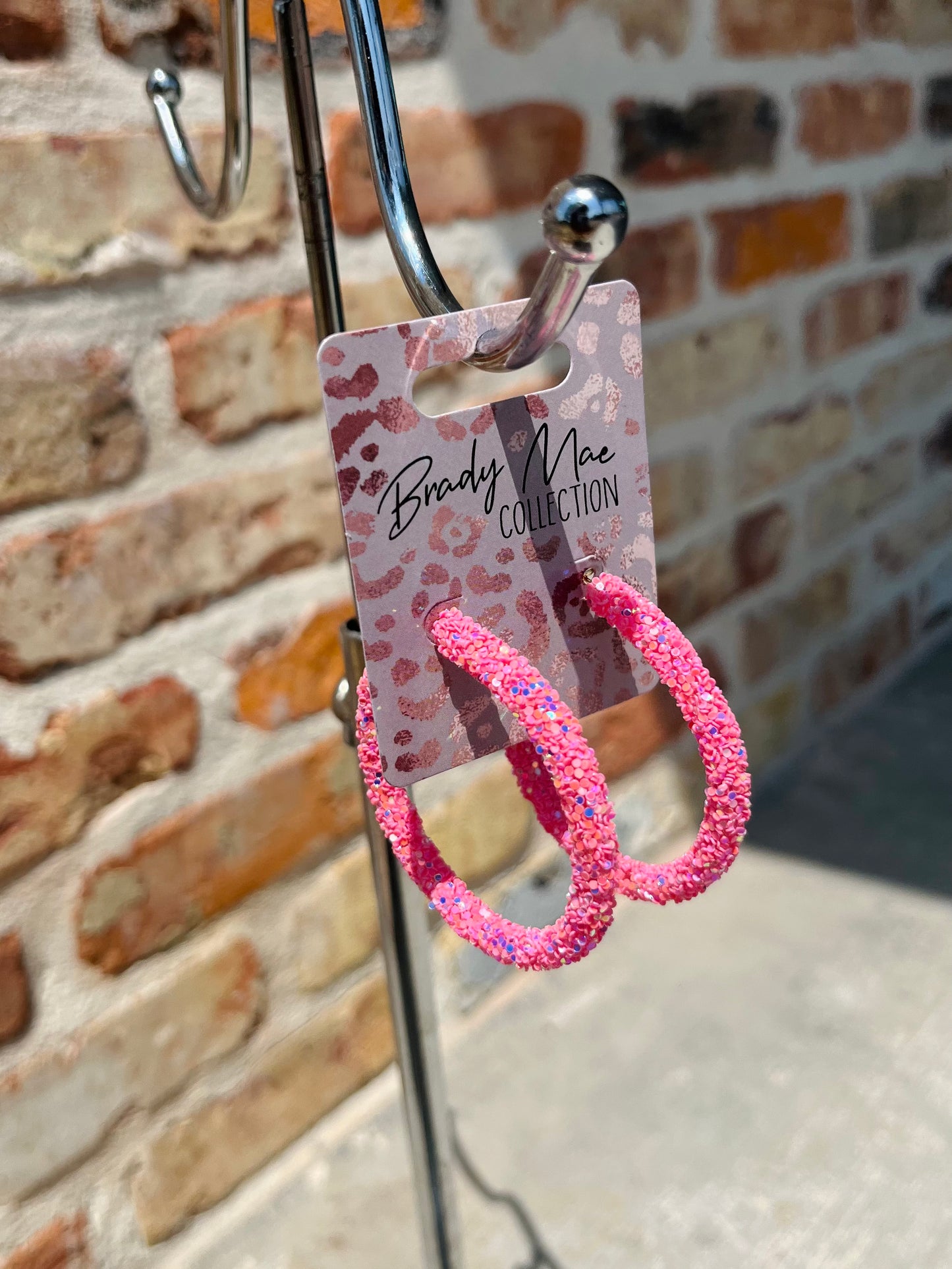 Glittery Hoops