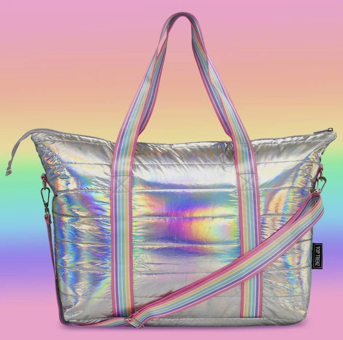 Iridescent Puffer Tote - Ballyhoo Boutique and Gift