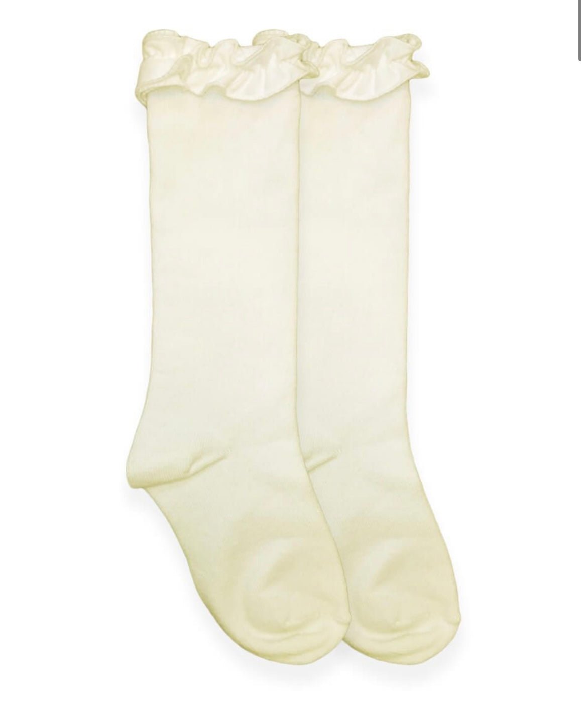 Jefferies Ruffle Knee High Socks (Small) - Ballyhoo Boutique and Gift